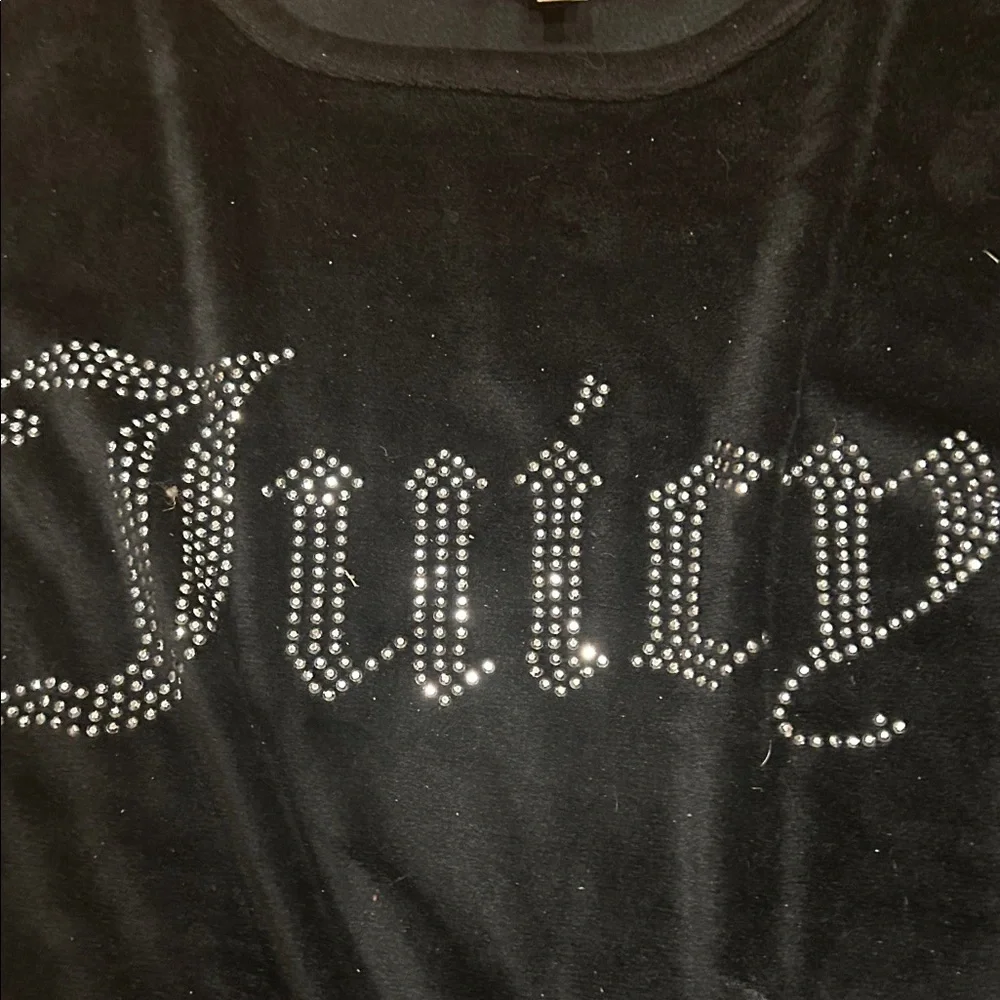 Juicy Couture Black Velour Rhinestone Set - Picture 3 of 5